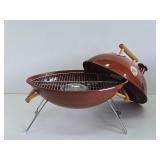 Unused Metal Football Tailgate Grill