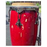 Quality Vintage Conga Drums w/Rolling Stand