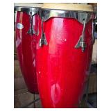 Quality Vintage Conga Drums w/Rolling Stand