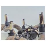 Very Cool Genuine Kudu Horn Chandelier w/Safari Themed Trim