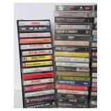 Large Estate Lot of Rock Pop & Country Music Cassette Tapes