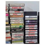 Large Estate Lot of Rock Pop & Country Music Cassette Tapes