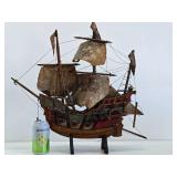 Very Good Early Spanish Galleon Ship Replica