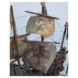 Very Good Early Spanish Galleon Ship Replica