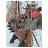 Very Good Early Spanish Galleon Ship Replica