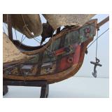 Very Good Early Spanish Galleon Ship Replica