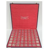 Complete Vintage "State Silver Dollar Medal" Collection w/Case