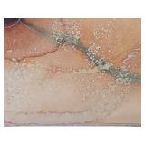Unframed Signed Abstract Watercolor by Minneapolis Artist William Saltzman (1916-2006) - "Volcanic Rim"