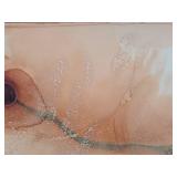 Unframed Signed Abstract Watercolor by Minneapolis Artist William Saltzman (1916-2006) - "Volcanic Rim"
