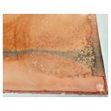 Unframed Signed Abstract Watercolor by Minneapolis Artist William Saltzman (1916-2006) - "Volcanic Rim"