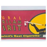 Embossed Metal AMERICAN SPIRIT Tobacco Cigarette Sign