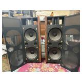 Very Cool LARGE Working Vintage ESS AMT Rock Monitor Speakers w/Gauss Upgrade