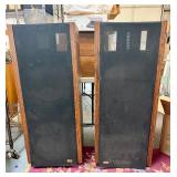Very Cool LARGE Working Vintage ESS AMT Rock Monitor Speakers w/Gauss Upgrade