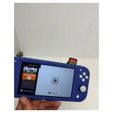 Excellent Condition Working NINTENDO SWITCH LITE - Blue w/Minecraft Game