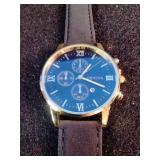 Brand New Fashion Geneva Men’s Watch Date Leather Band Analog Quartz Sport Wristwatch