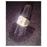 Men's Size 7 Pinky Ring Bling Ring