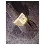 Men's Size 7 Pinky Ring Bling Ring