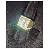 Men's Size 7 Pinky Ring Bling Ring