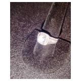 Brand new Women's Silver Stone Ring Size 10