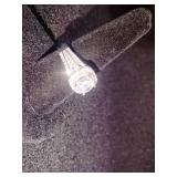 Brand new Women's Silver Stone Ring Size 10