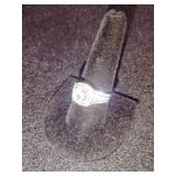 Brand new Women's Silver Stone Ring Size 10