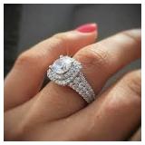Brand new Women's Silver Stone Ring Size 10