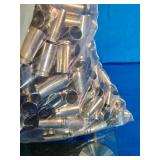 1,000-piece bulk pack of nickel-plated .40 S&W caliber gun cases.