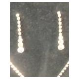 Brand new adjustable length necklace, bracelet, and earrings set