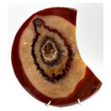 Polished Agate Slice on Stand