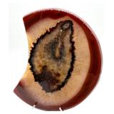 Polished Agate Slice on Stand