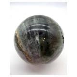 Natural Ocean Jasper Sphere With Cat Stand