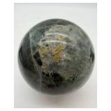 Natural Ocean Jasper Sphere With Cat Stand