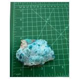 Natural Blue Botryoidal Mineral Specimen on Matrix