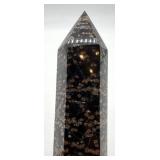 Large Orbicular Ocean Jasper Polished Tower Point