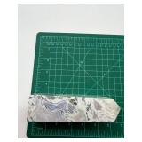 Druzy Moss Agate Crystal Point 1 Lb 3.7 Oz
