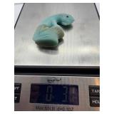 Carved Quartz Crystal Lizard Sculpture