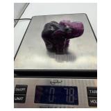 Natural Carved Amethyst Stone Elephant