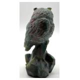 Stone Carved Owl Figurine