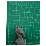 Stone Carved Owl Figurine