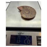 Polished Ammonite Fossil Display Piece on Stand