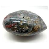 Natural Ocean Jasper Heart Paperweight 1 Lb 0.2 Oz
