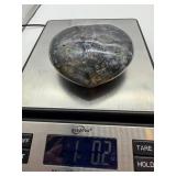 Natural Ocean Jasper Heart Paperweight 1 Lb 0.2 Oz