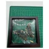 Carved Stone Butterfly Wings in Display Frame #2