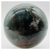 Polished Ocean Jasper Stone Sphere With Stand