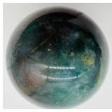 Polished Ocean Jasper Stone Sphere With Stand