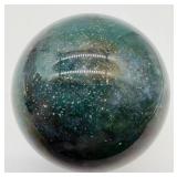 Polished Ocean Jasper Stone Sphere With Stand