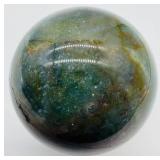 Polished Ocean Jasper Stone Sphere With Stand