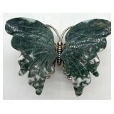 Moss Agate Figural Butterfly