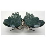 Moss Agate Figural Butterfly