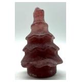 Carved Stone Rabbit & Tree Figurines (Lot of 2)